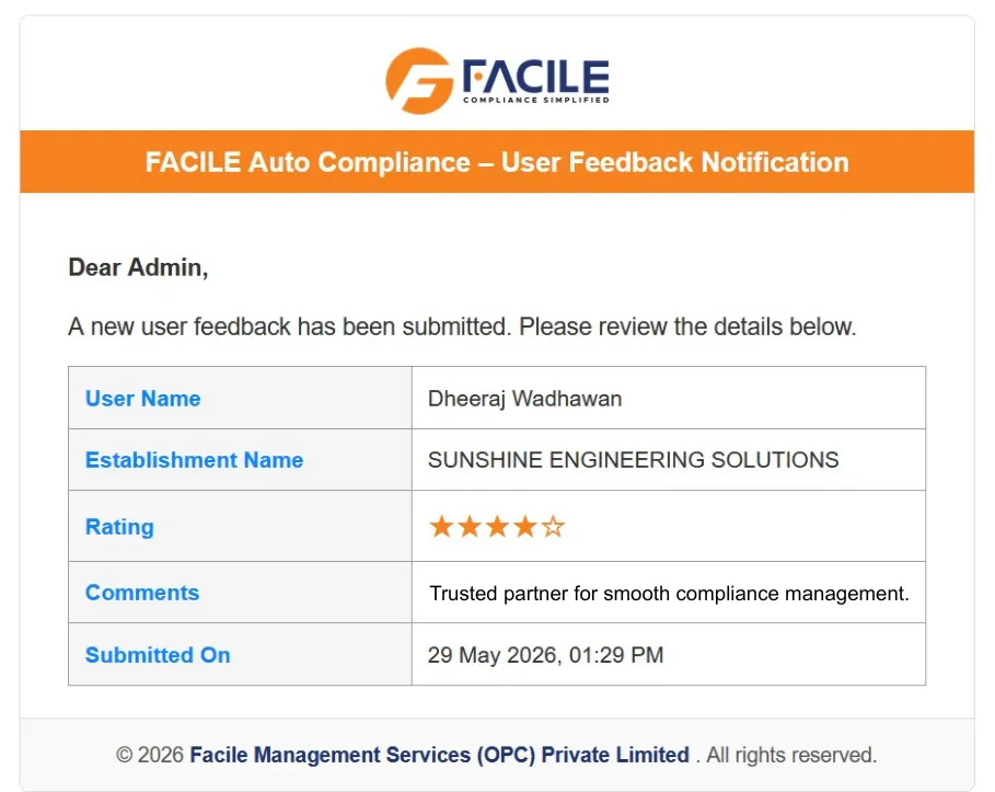 Facile Client Feedback 11
