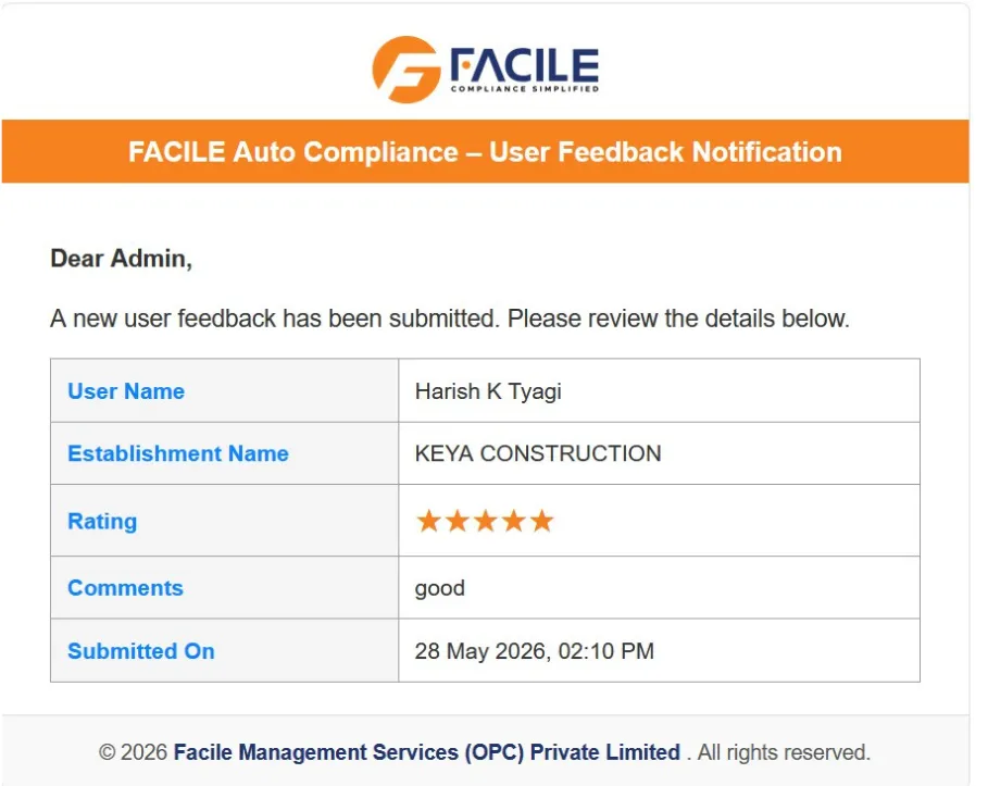 Facile Client Feedback 13
