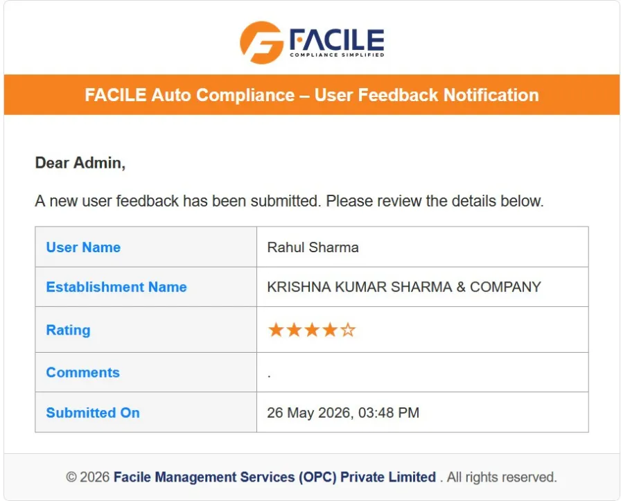 Facile Client Feedback 14
