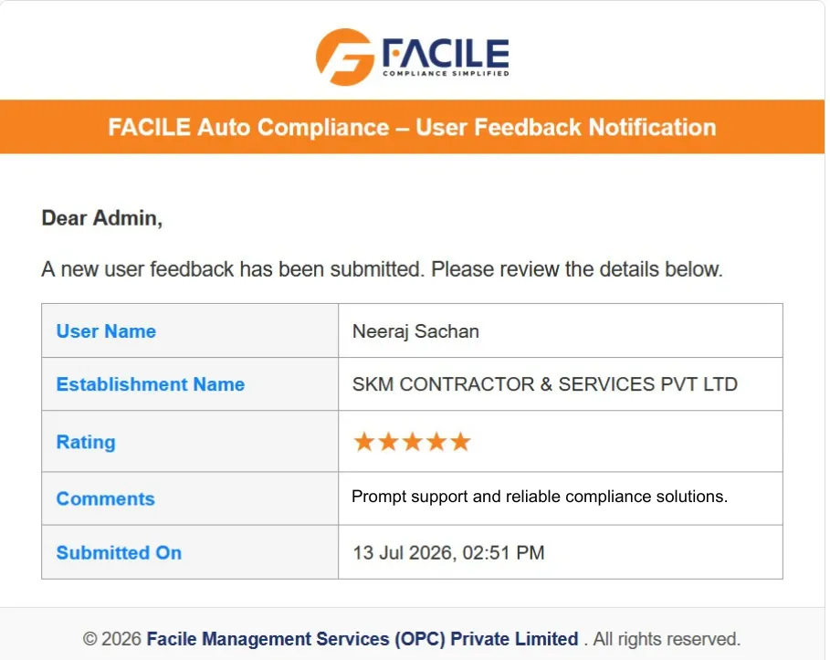 Facile Client Feedback 5