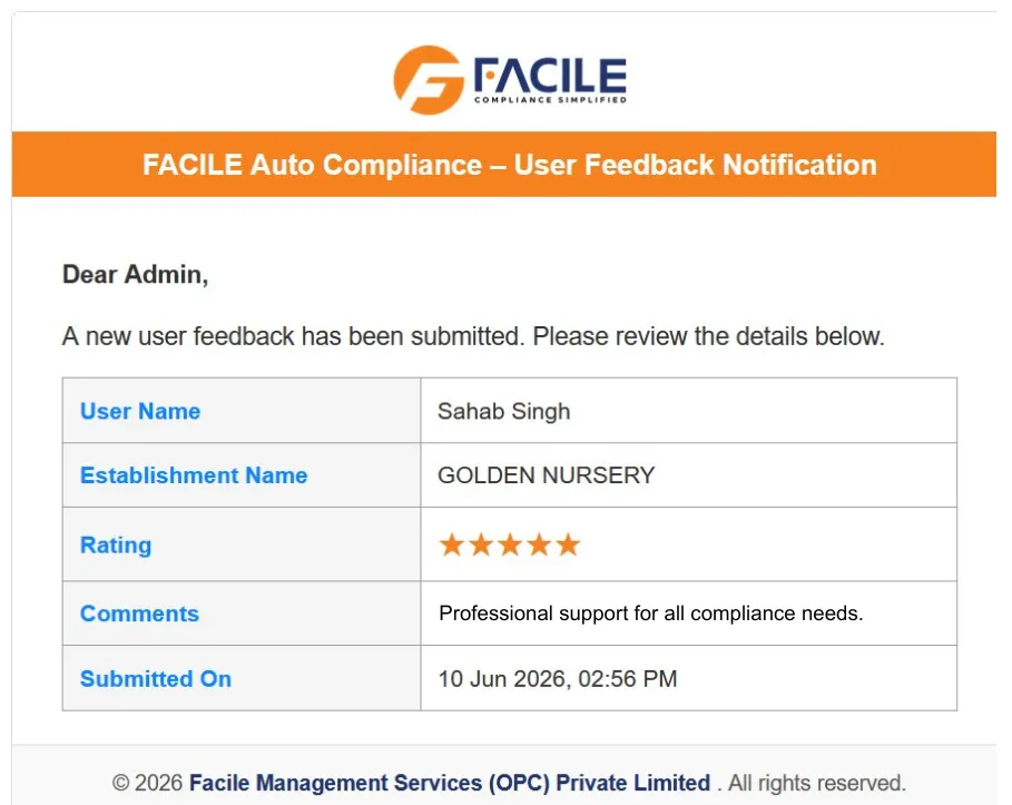 Facile Client Feedback 8