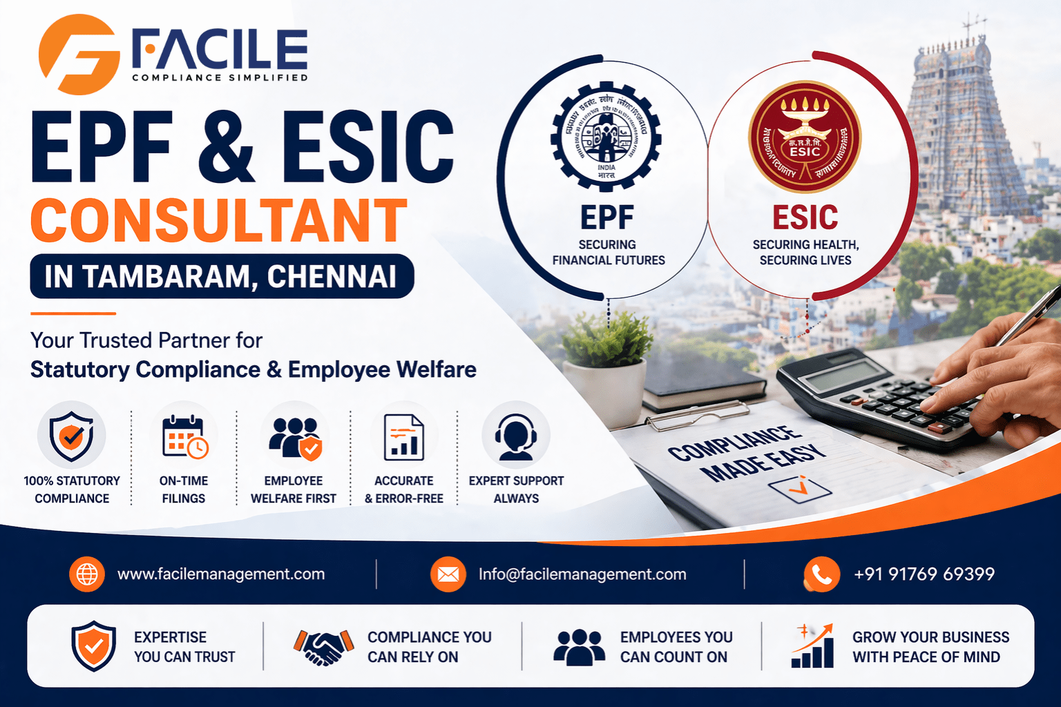 EPF and ESIC Consultant in Tambaram, Chennai